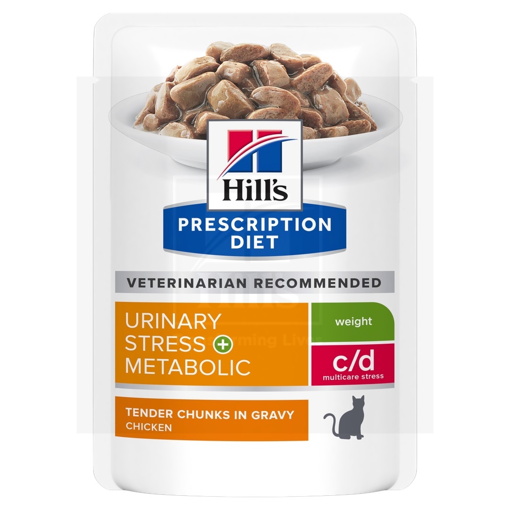 Hill's Prescription Diet c/d Stress+Metab. kassi eine kanaga 85g 12TK - Tootepilt 