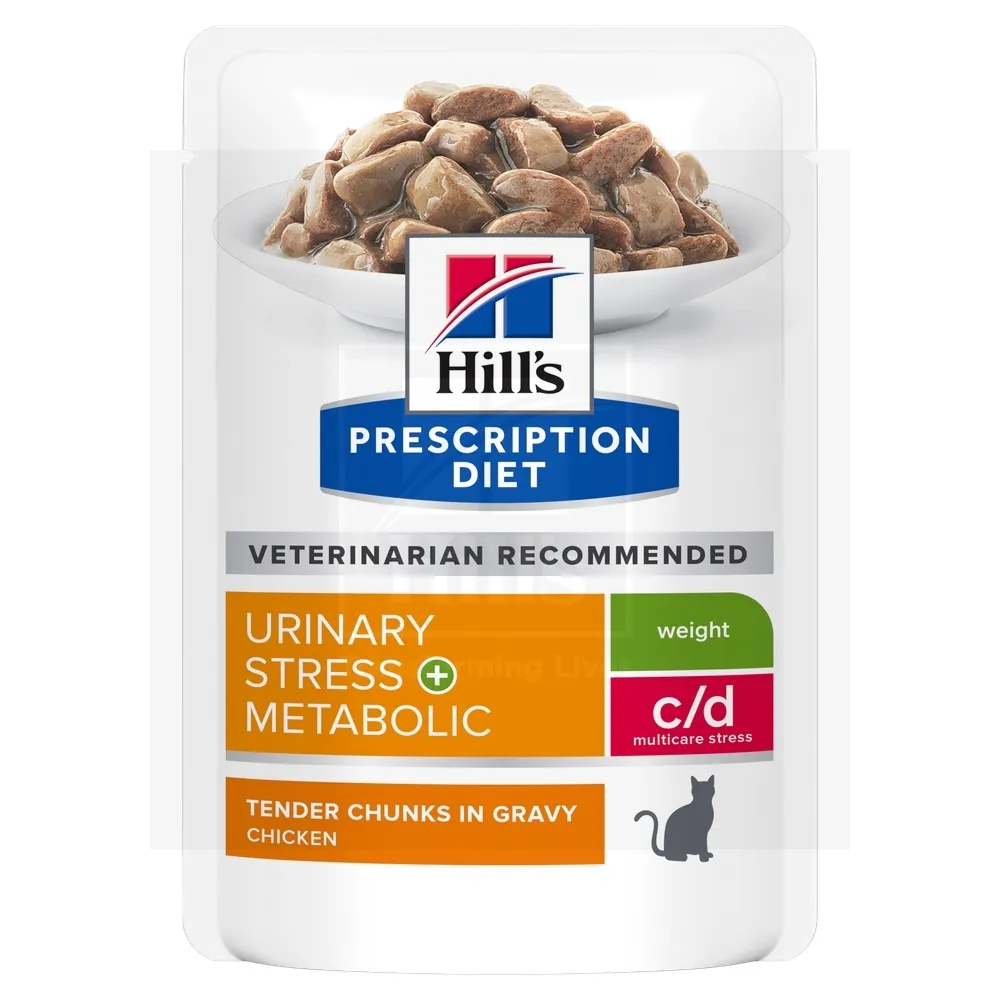 Hill's Prescription Diet c/d Stress+Metab. kassi eine kanaga 85g 12TK - Tootepilt 