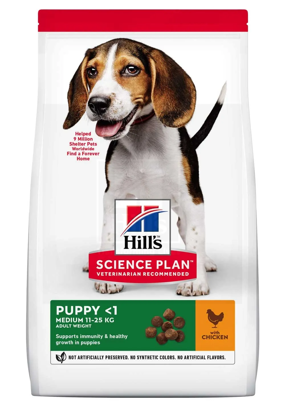 Hill's Science Plan koeratoit kanaga keskmist kasvu kutsikale 14kg - Tootepilt 