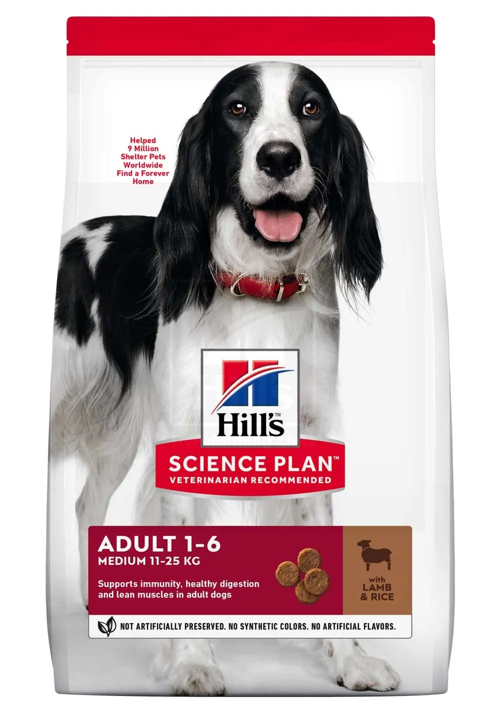 Hill's Science Plan koeratoit lamba & riisiga keskmisele koerale 2,5kg - Tootepilt 