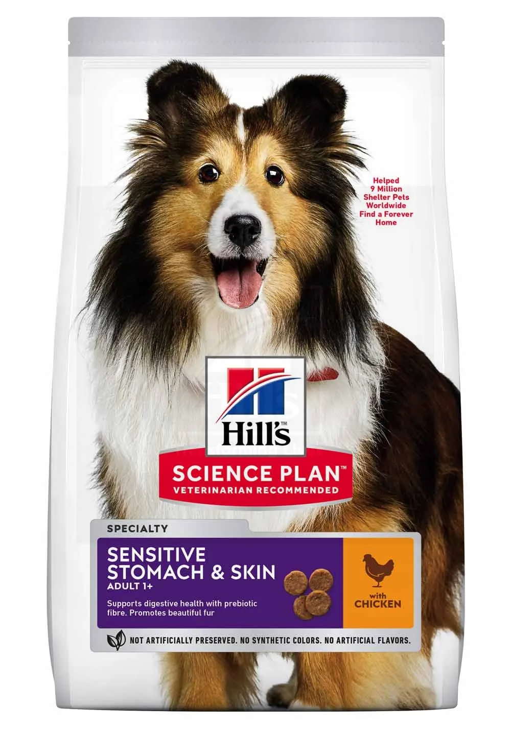 Hill's Science Plan Sensitive koeratoit kanaga keskmisele koerale 14kg - Tootepilt 