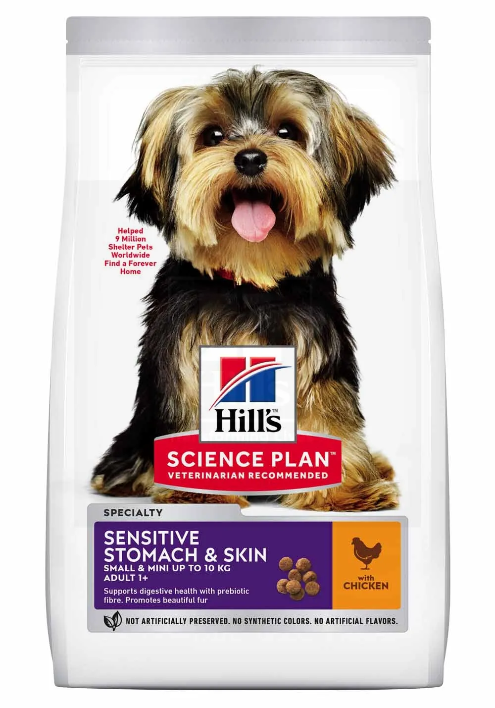 Hill's Science Plan Sensitive koeratoit kanaga väiksele koerale 1,5kg - Tootepilt 