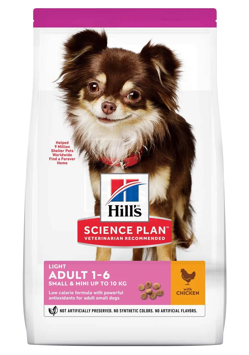 Hill's Science Plan Light koeratoit kanaga väikest kasvu koerale 1,5kg - Tootepilt 