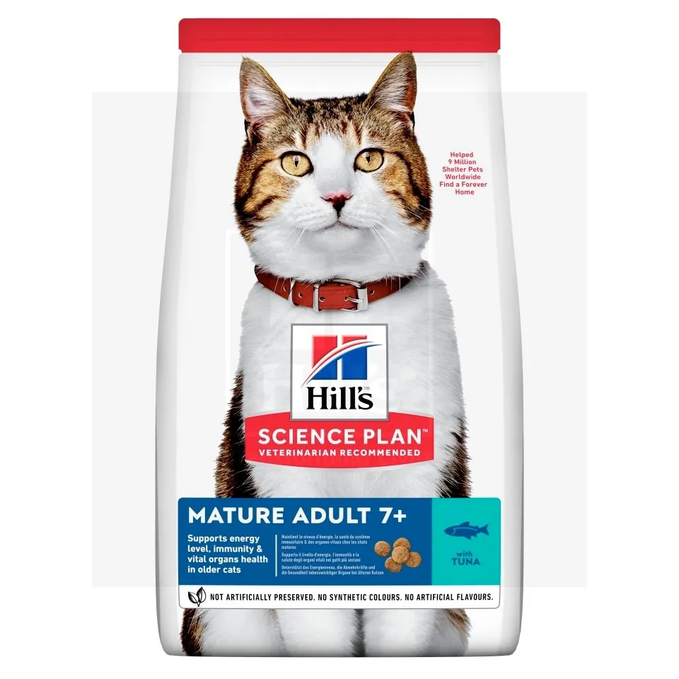 Hill's Science Plan Mature kassitoit tuunikalaga 1,5kg - Tootepilt 