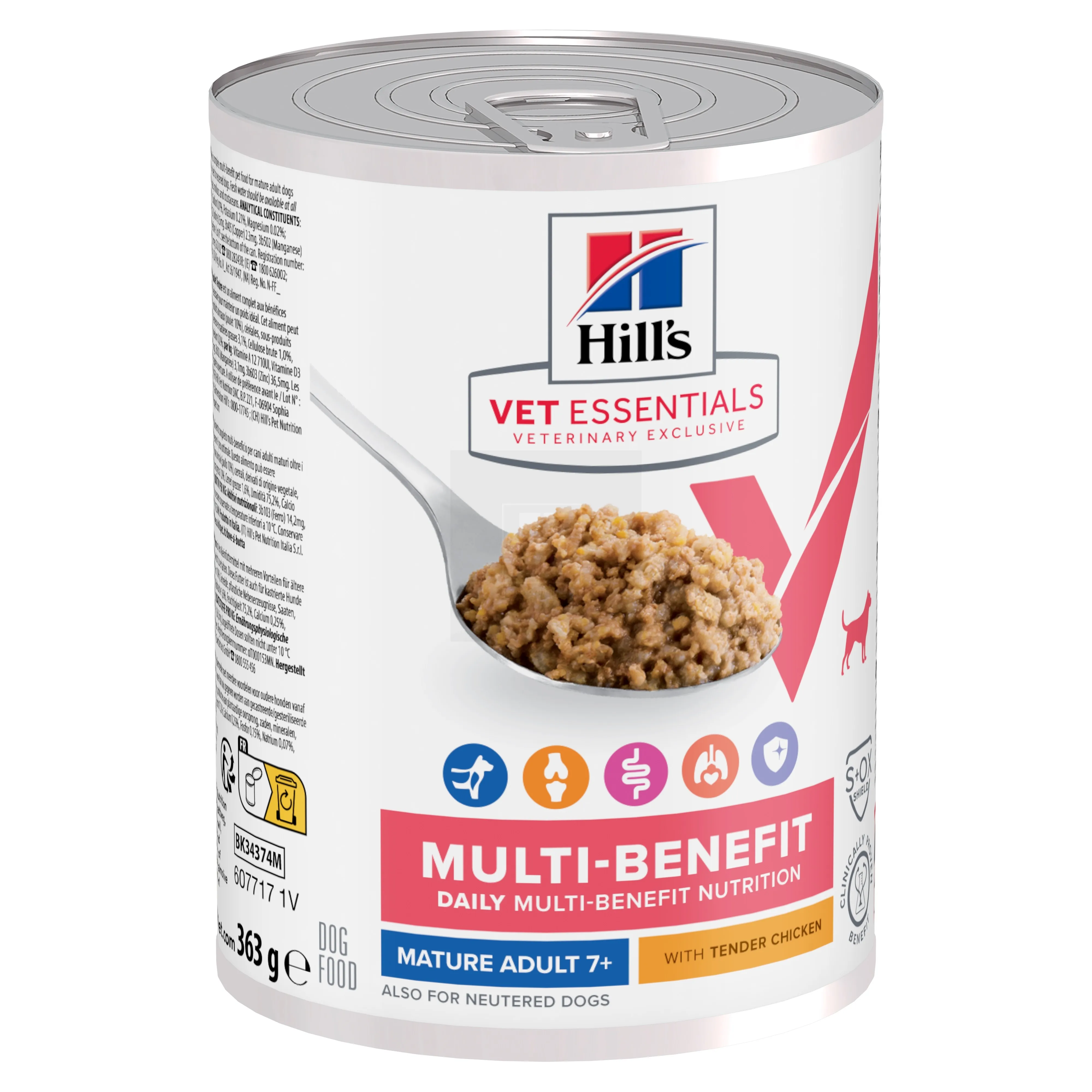 Hill's VE MB konserv eakatele koertele kanaga 363 g - Tootepilt 