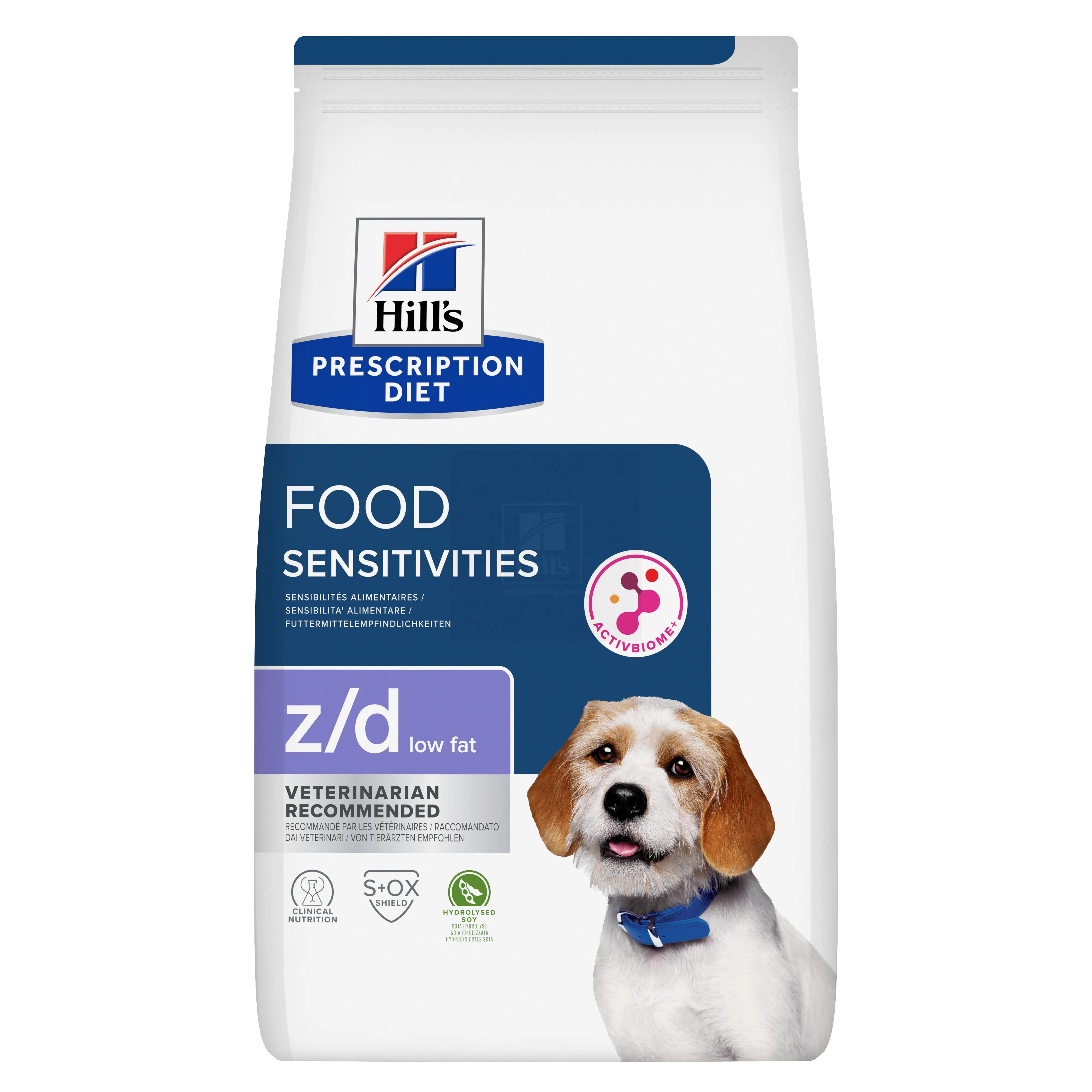HILLS PD KOERA TÄISSÖÖT Z/D LOW FAT SOJAGA 3KG - Tootepilt 