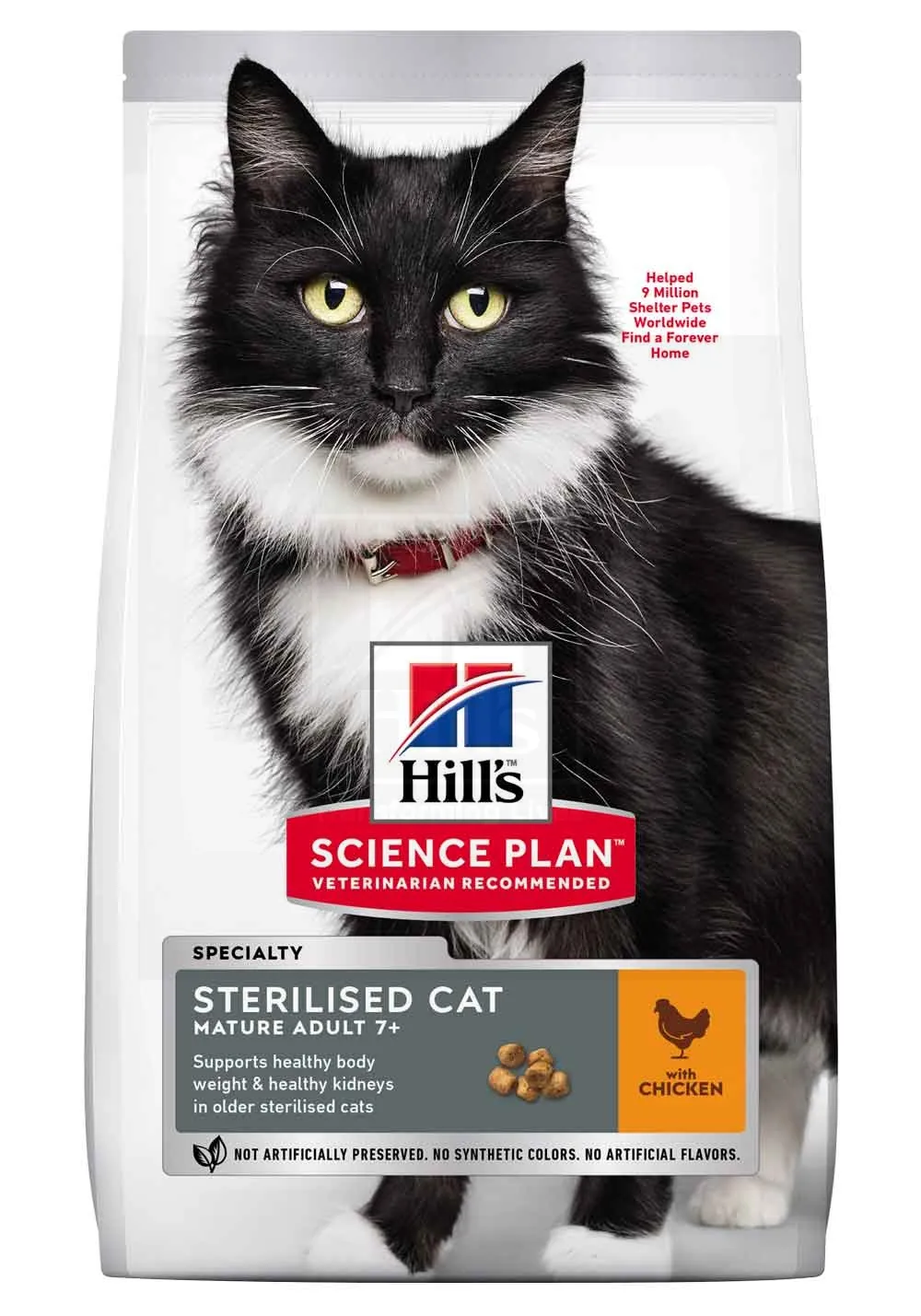 Hill's Science Plan Sterilized Mature kassitoit kanalihaga 3kg - Tootepilt 