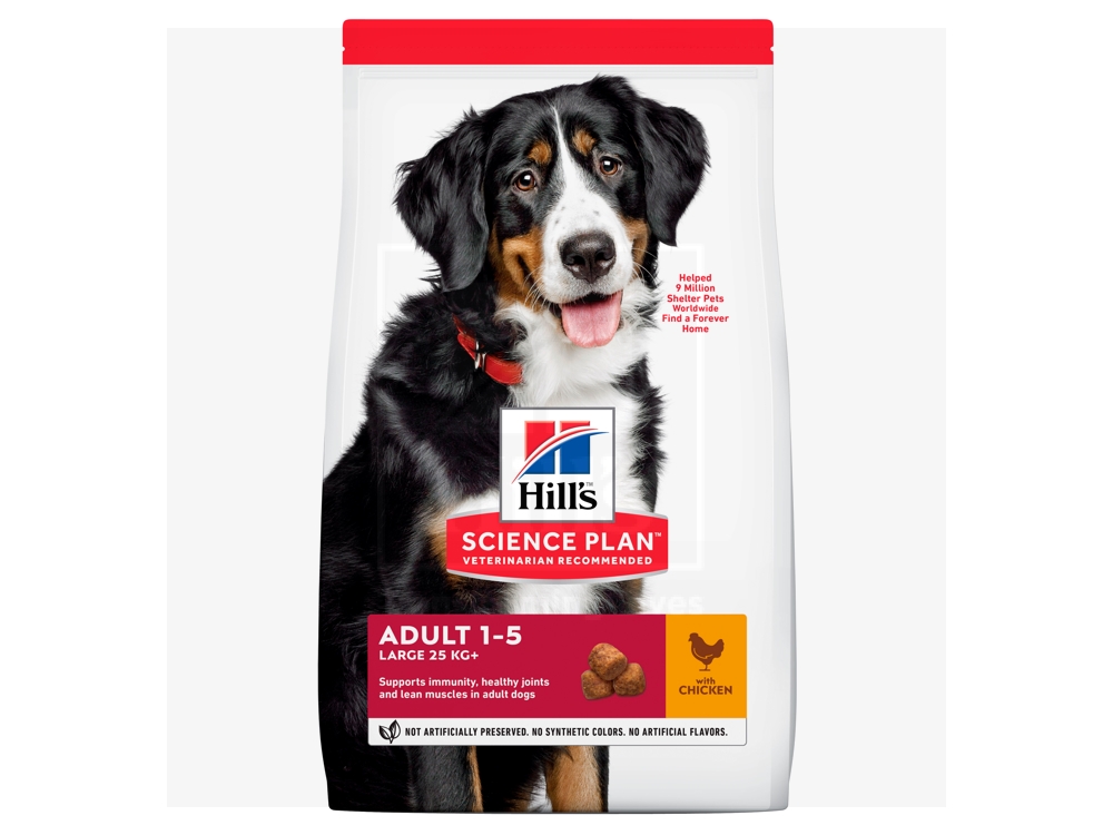 Hill's Science Plan koeratoit kanaga suurt kasvu koerale 18kg - Tootepilt 