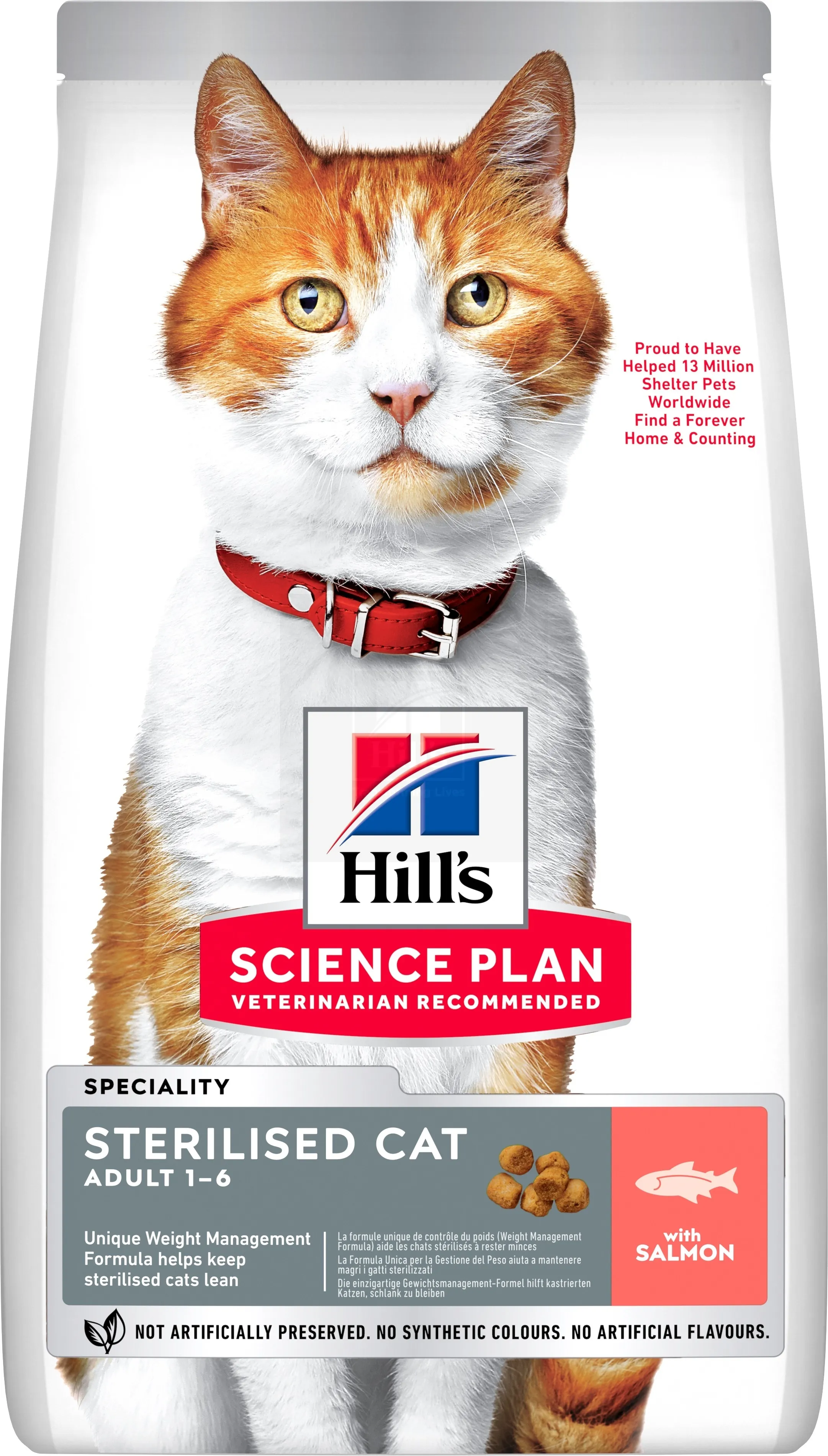 Hill's Science Plan Sterilized Adult kassi täissööt lõhega 3kg - Tootepilt 