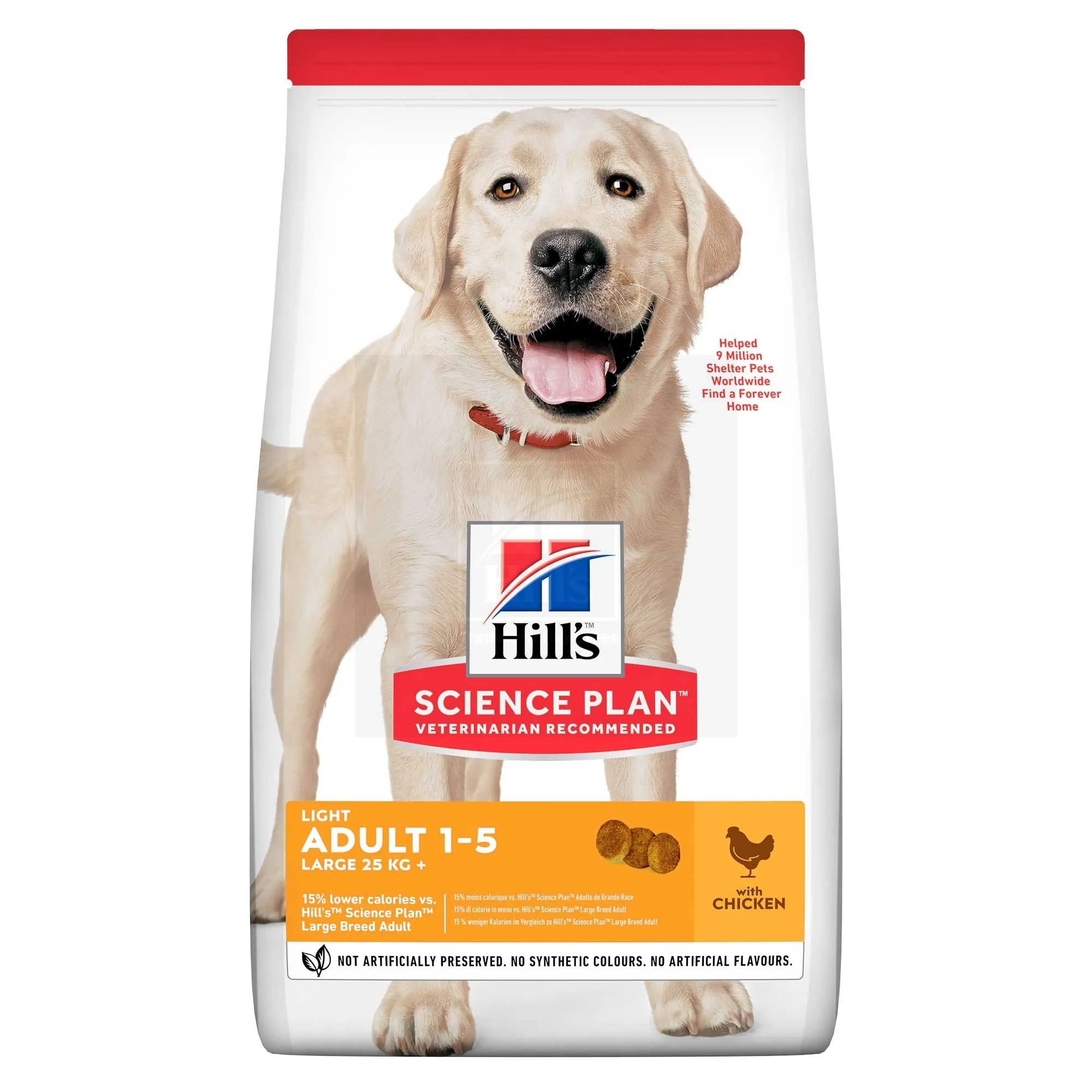 Hill's Science Plan Light koeratoit kanaga suurt kasvu koerale 14kg - Tootepilt 