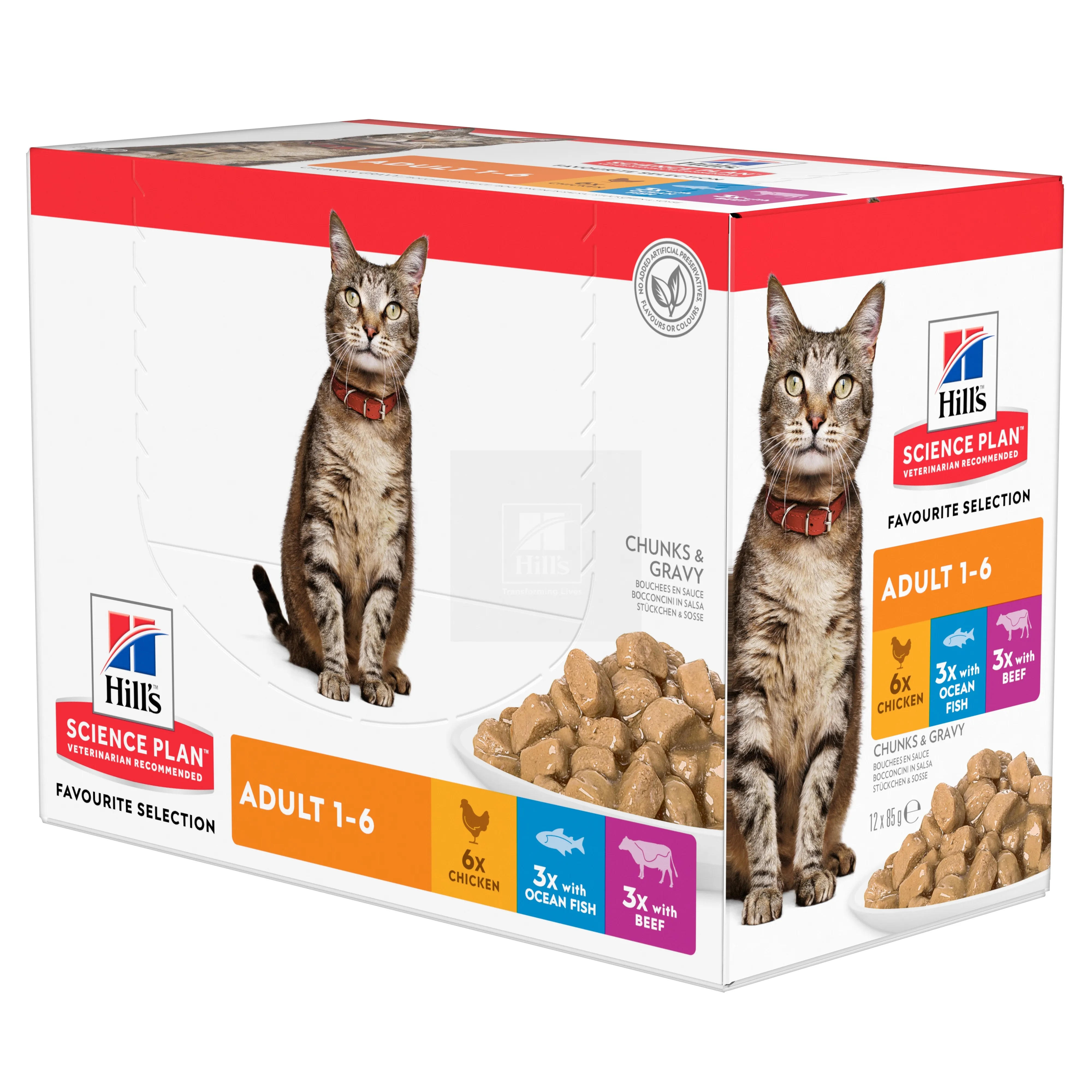 Hill's Science Plan kassi einete multipakk: kana/kala/veis 85 g 12 tk - Tootepilt 