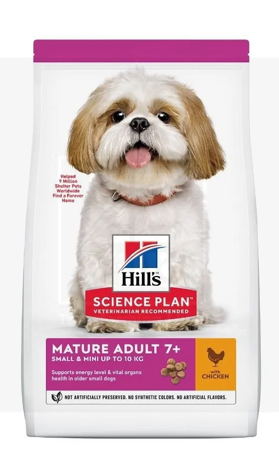 Hill's Science Plan Mature koeratoit kanaga väiksele koerale 3kg - Tootepilt 
