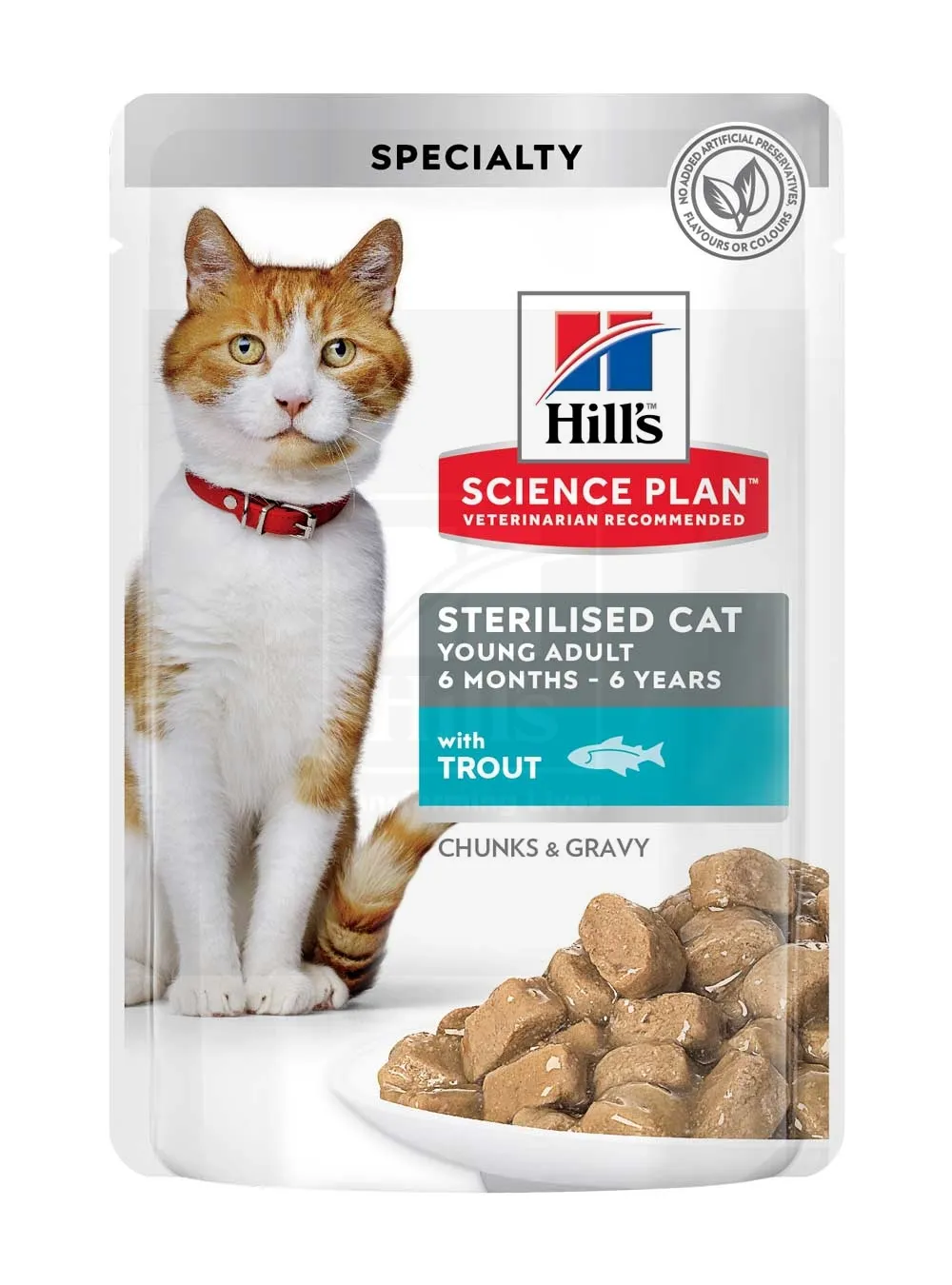Hill's Science Plan Young Sterilized kassi einekotike forelliga 85g - Tootepilt 