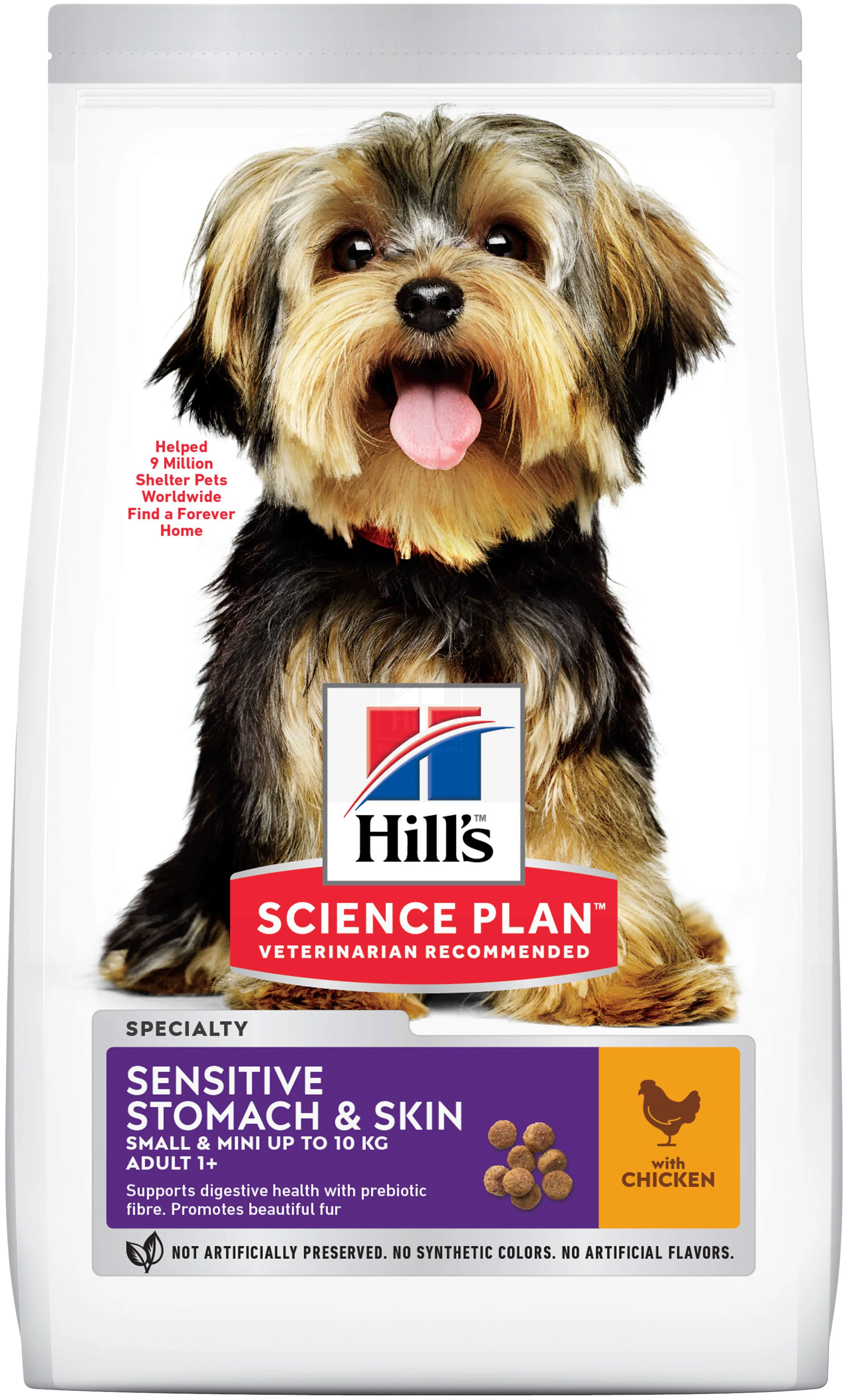 Hill's Science Plan Sensitive koeratoit kanaga väiksele koerale 3kg - Tootepilt 