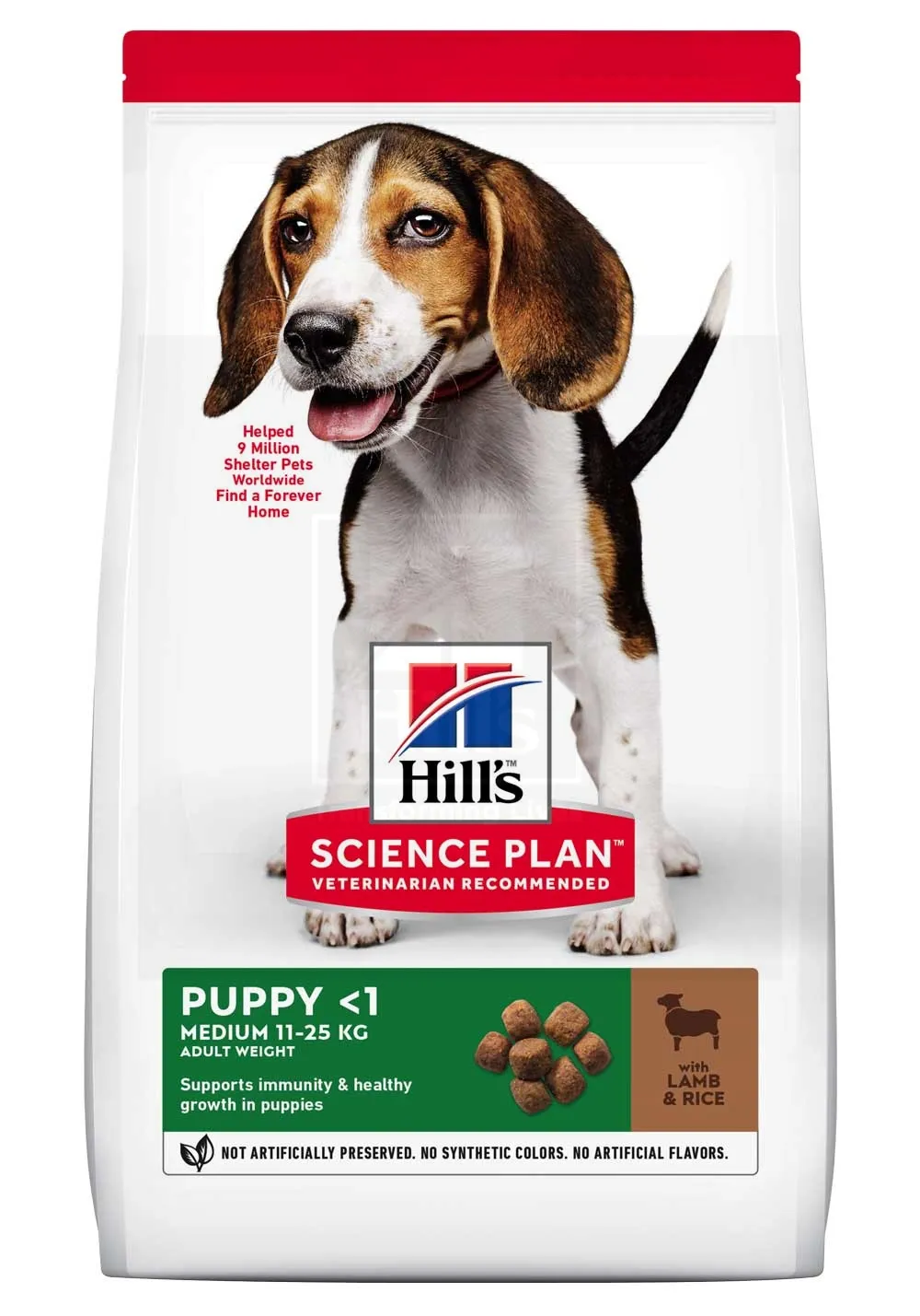 Hill's Science Plan koeratoit lambaga keskmist kasvu kutsikale 14kg - Tootepilt 