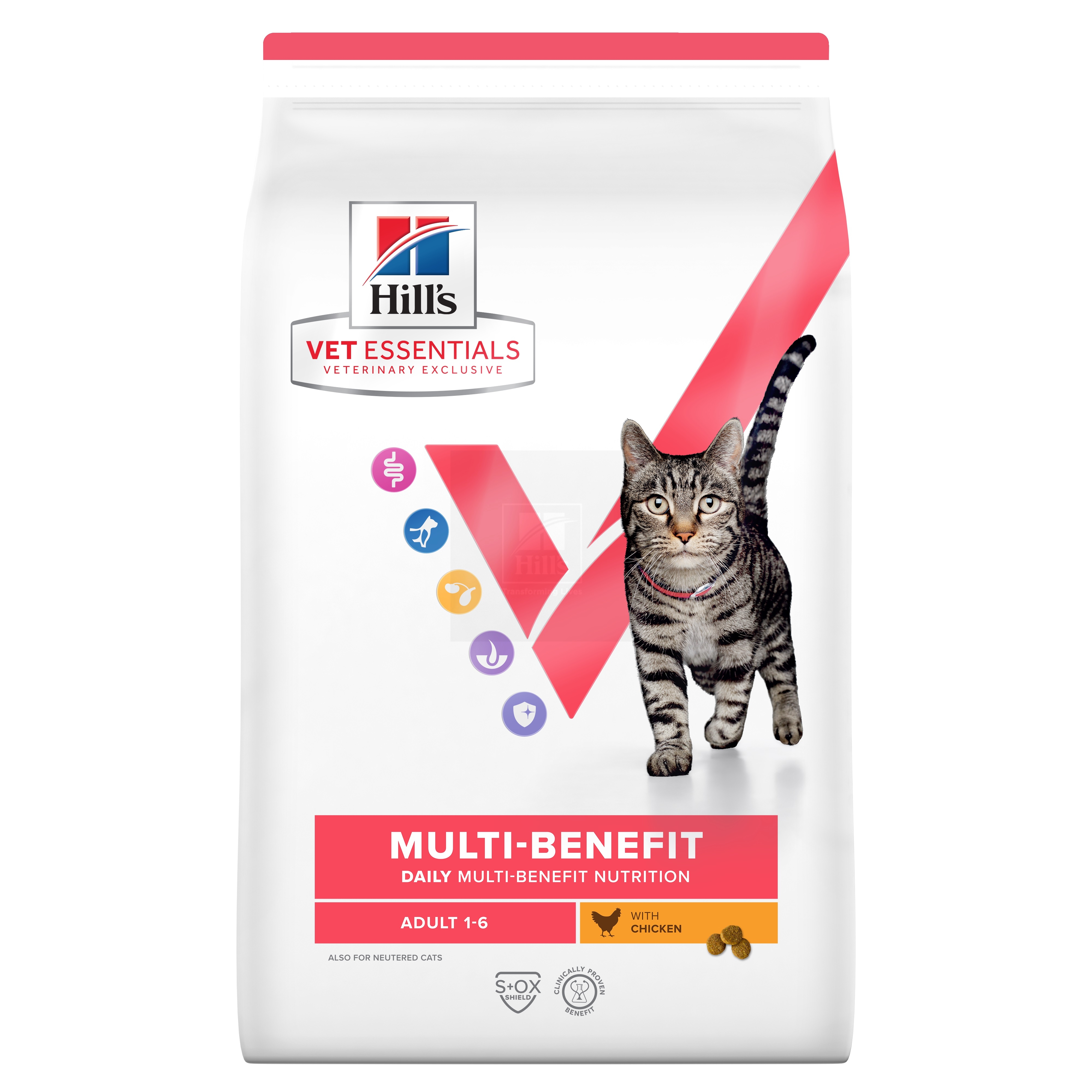 Hill's VE Multi-Benefit täistoit kassile kanaga 1,5 kg - Tootepilt 