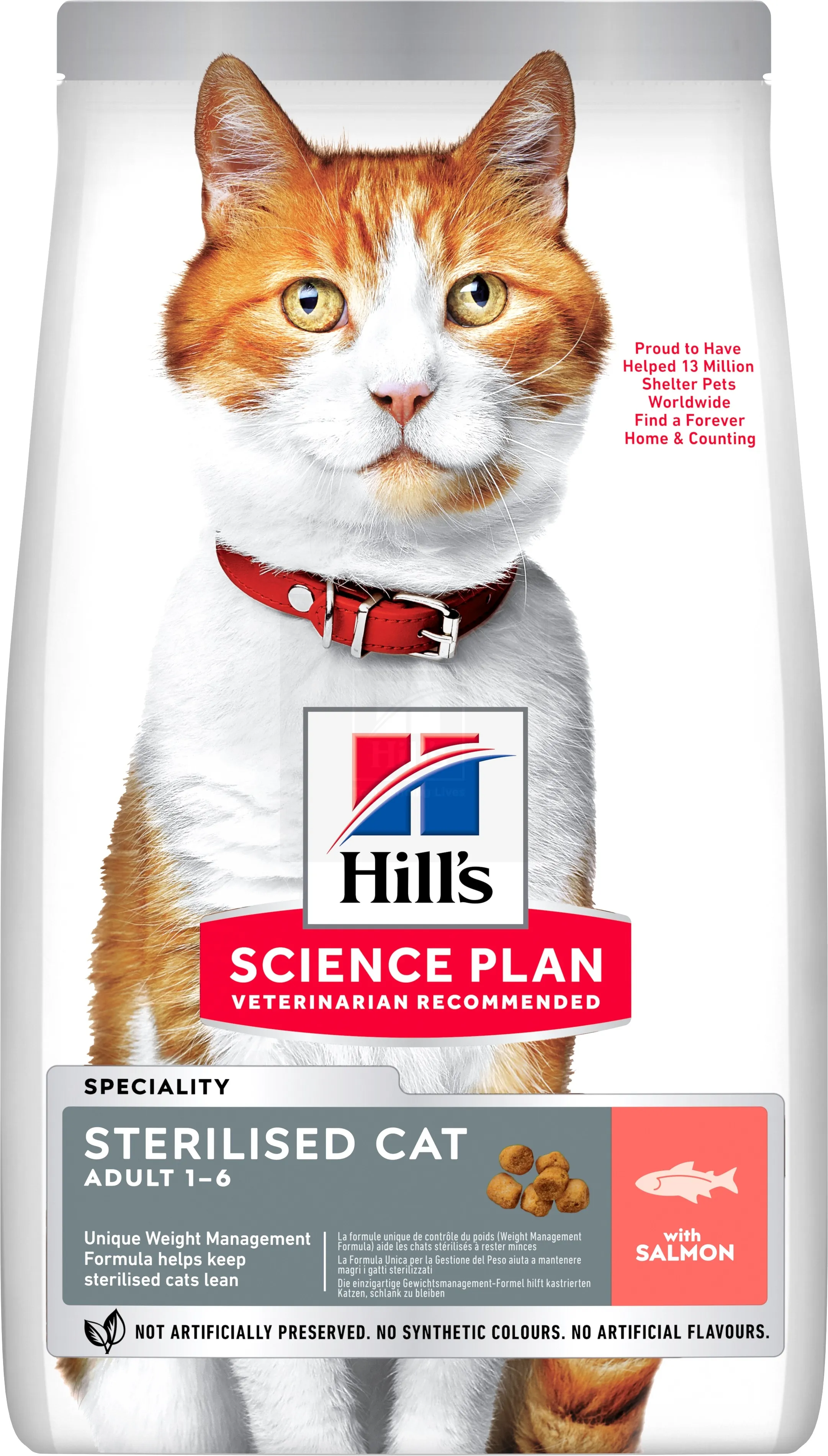 Hill's Science Plan Sterilized Adult kassi täissööt lõhega 10kg - Tootepilt 