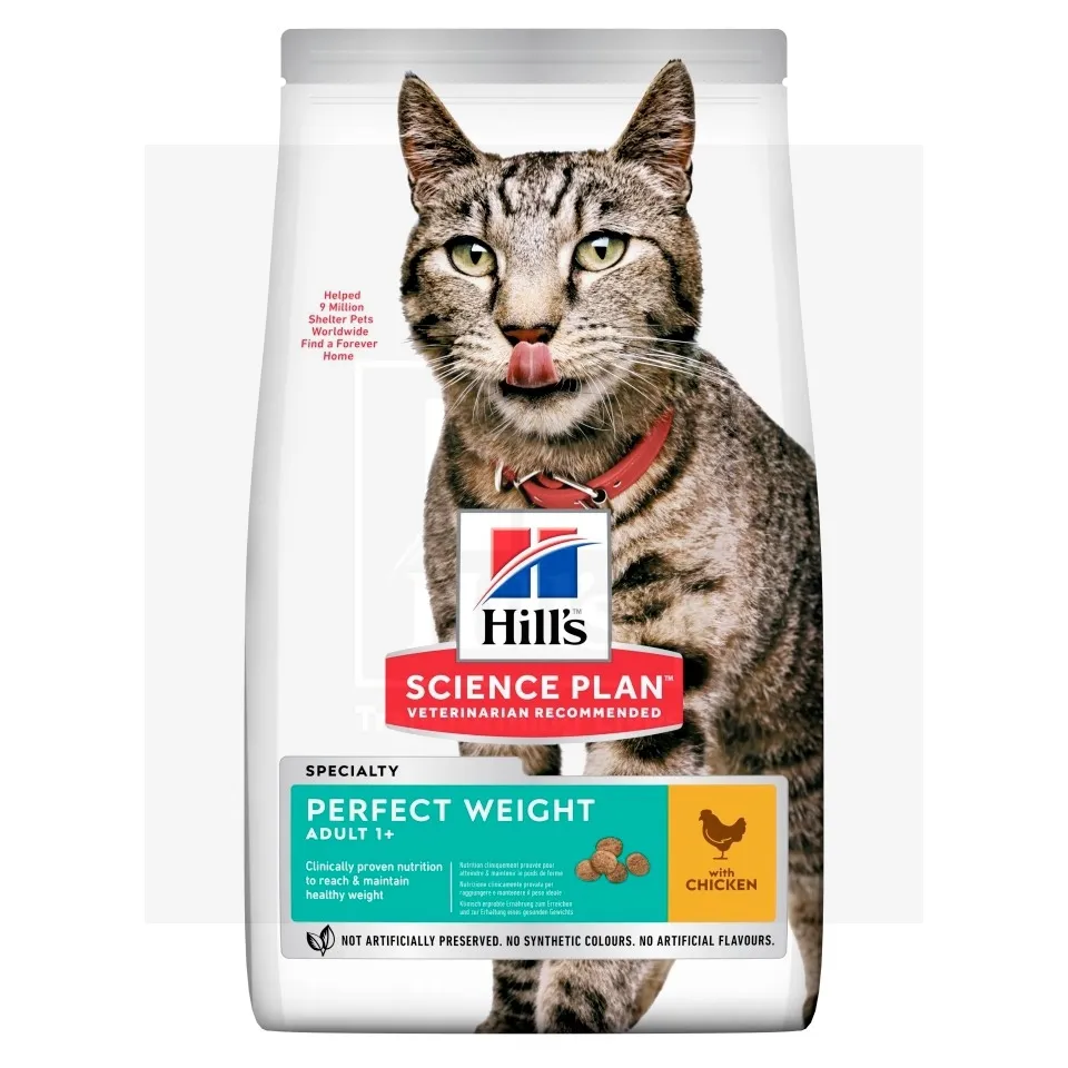Hill's Science Plan Perfect Weight kassitoit kanalihaga 1,5kg - Tootepilt 