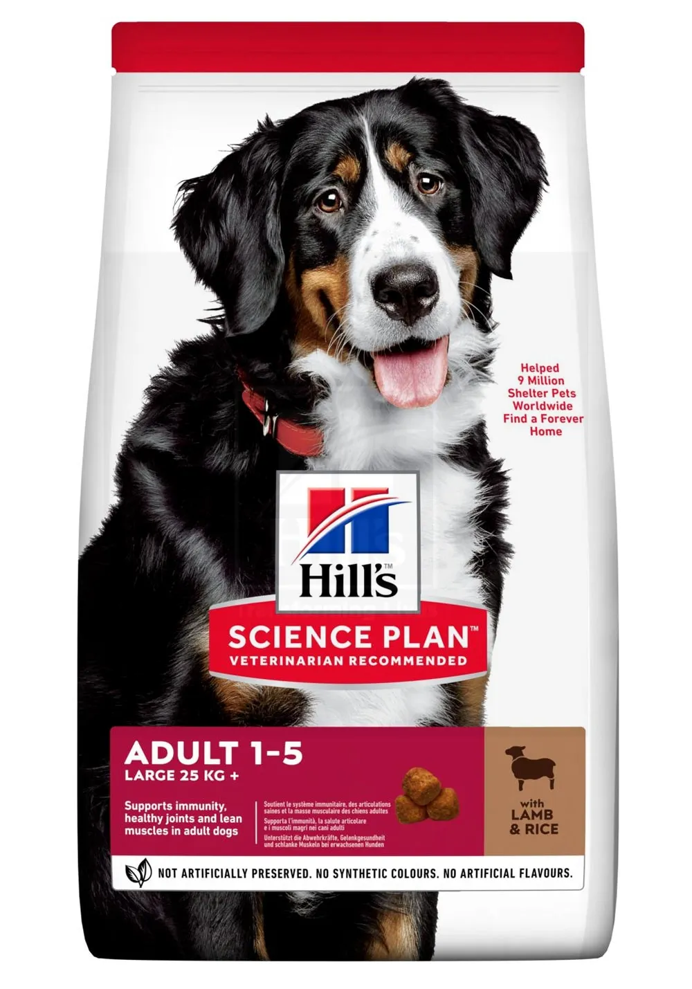 Hill's Science Plan koeratoit lamba & riisiga suurt kasvu koerale 14kg - Tootepilt 
