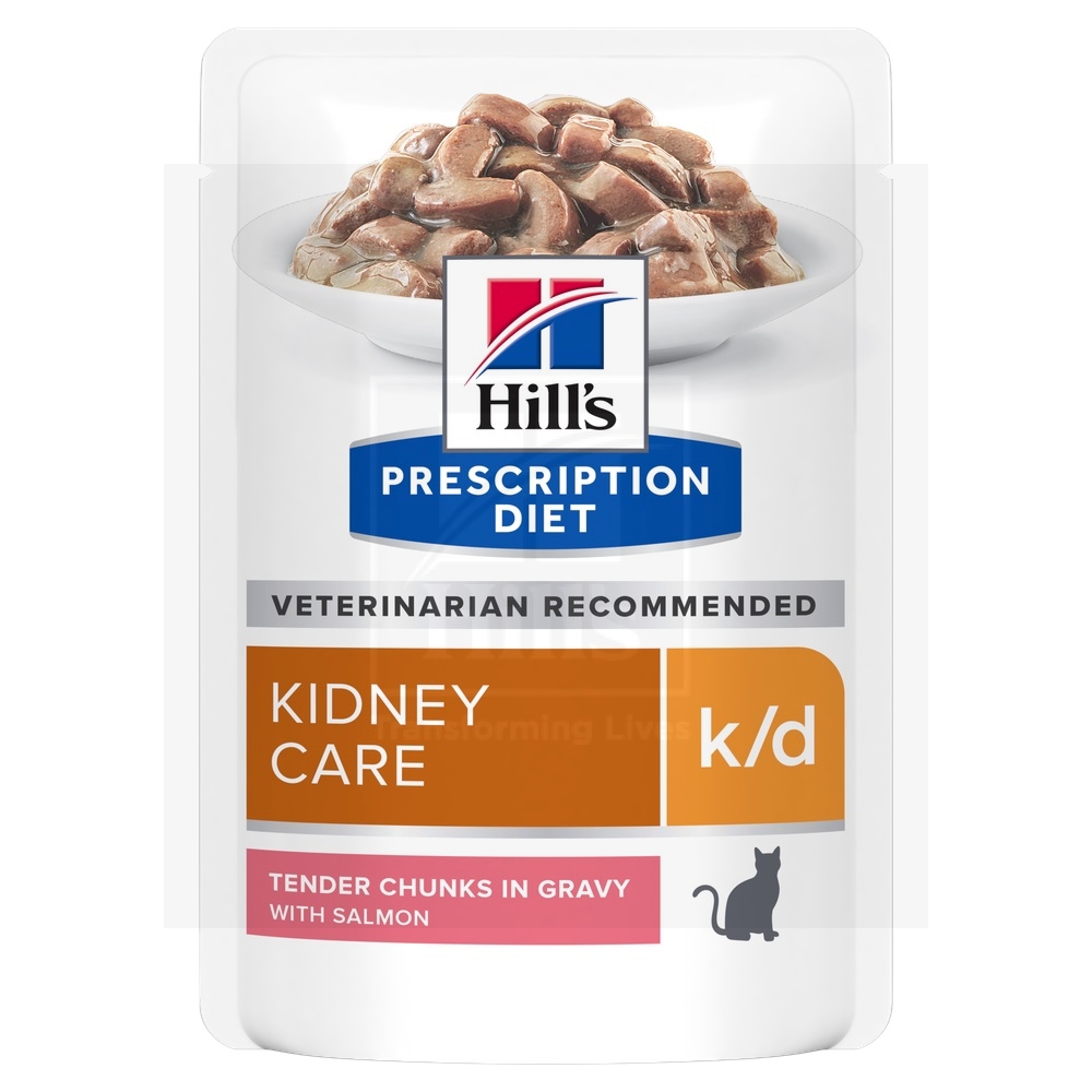 Hill's Prescription Diet k/d kassi einekotike lõhega 85g 12TK - Tootepilt 