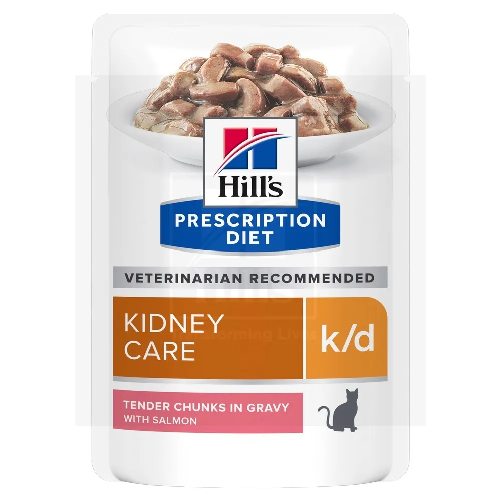 Hill's Prescription Diet k/d kassi einekotike lõhega 85g 12TK - Tootepilt 