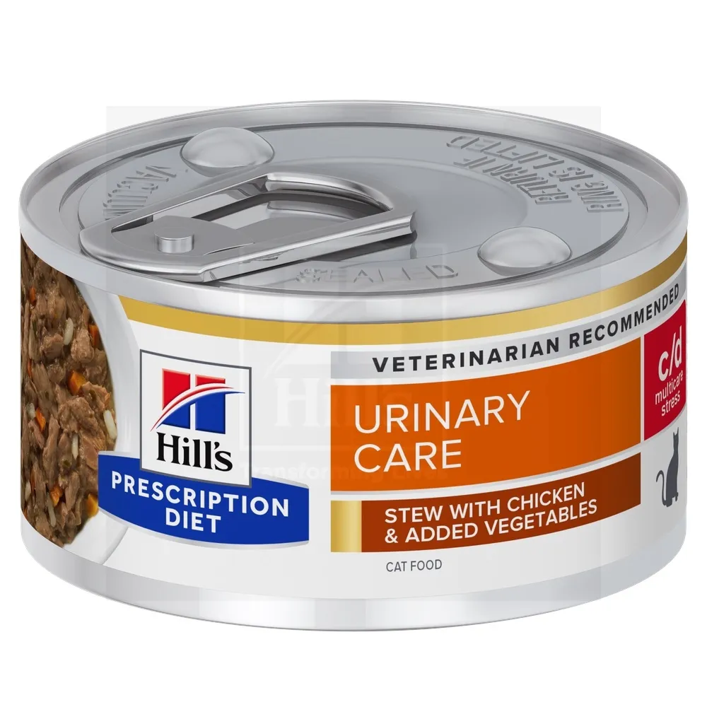 Hill's Prescription Diet c/d Stress hautis kassile kanaga 82g - Tootepilt 