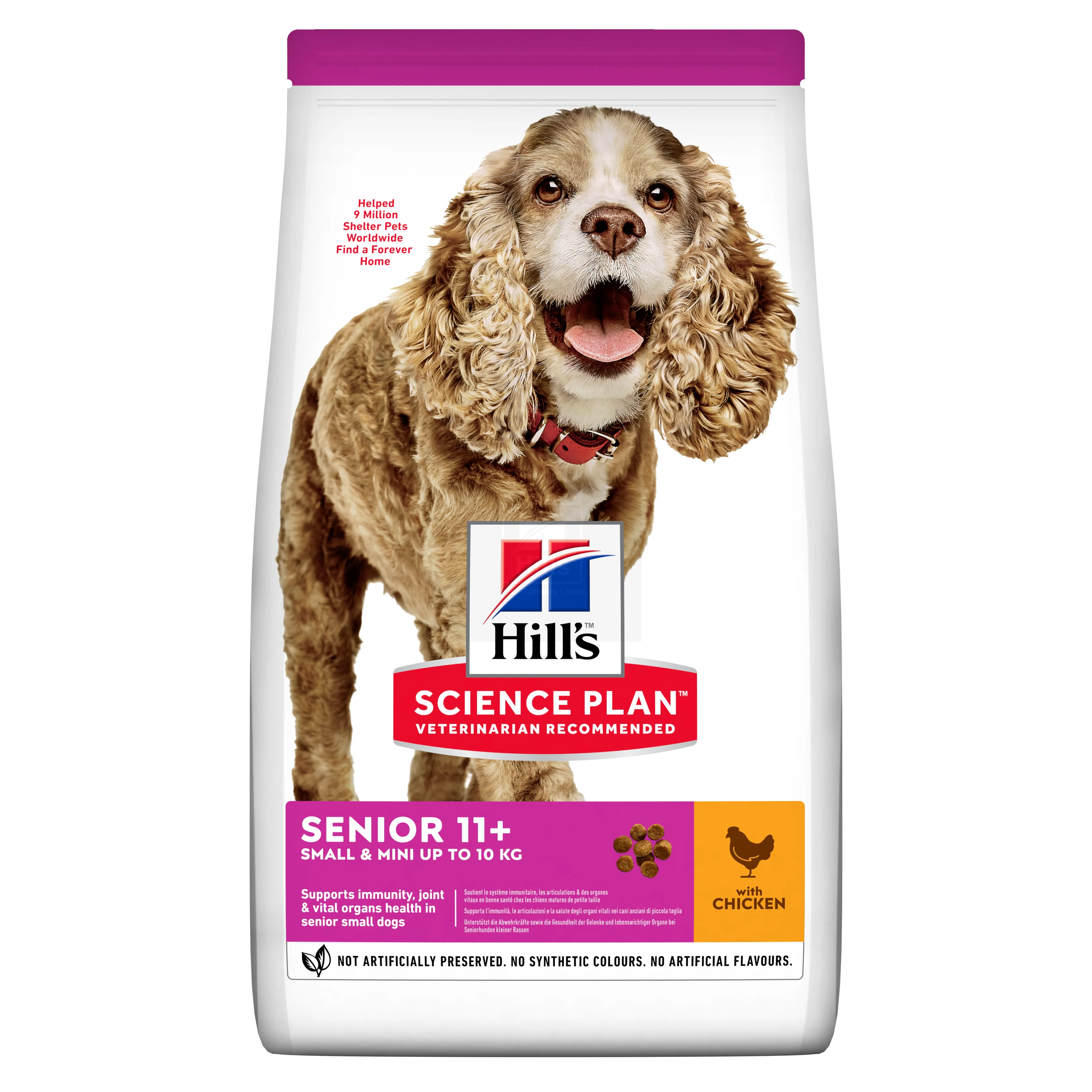 Hill's Science Plan Seenior koeratoit kanaga väiksele koerale 1,5kg - Tootepilt 