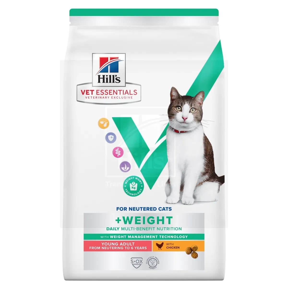Hill's VE MB+Weight kuivtoit noortele kassidele kanaga 1,5 kg - Tootepilt