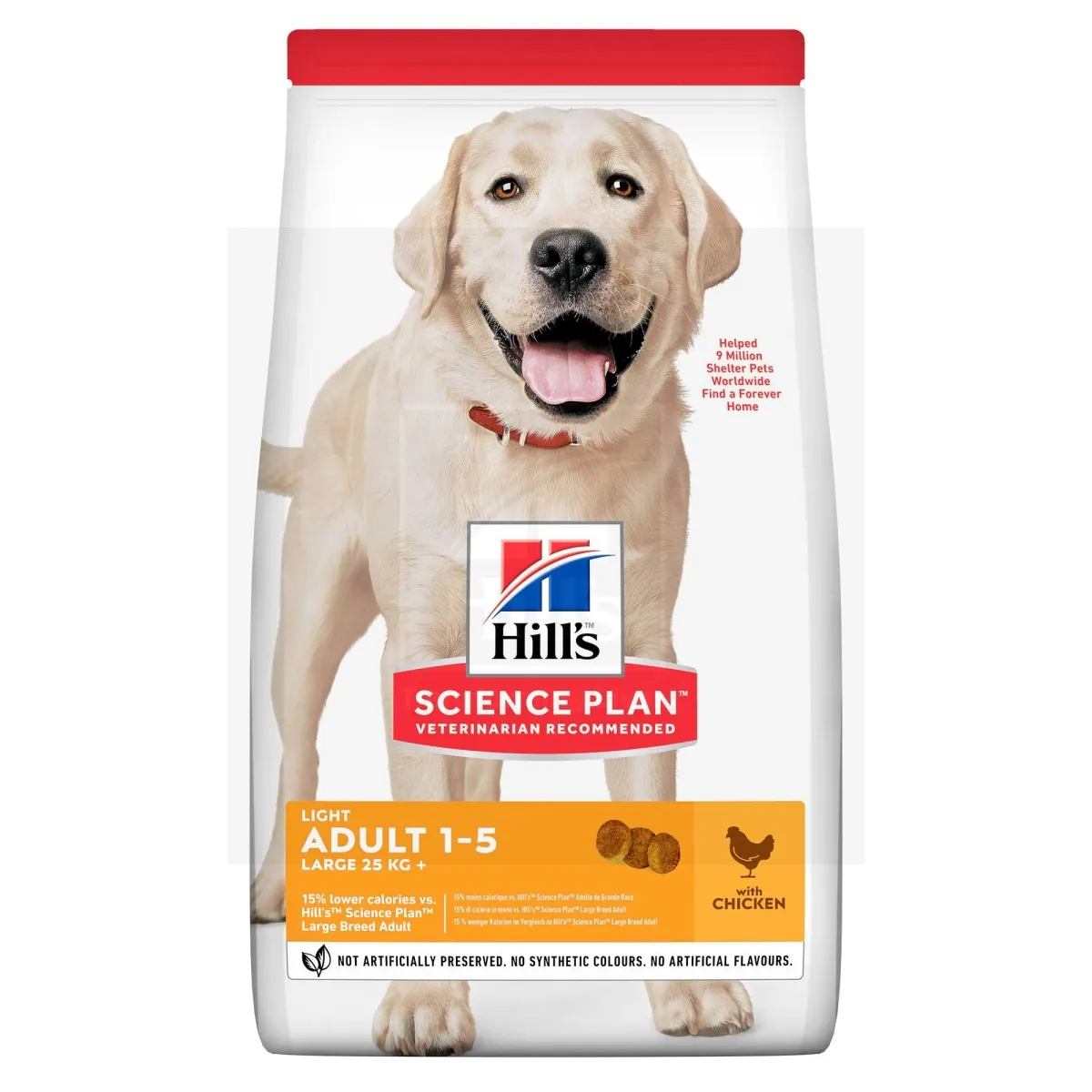 Hill's Science Plan Light koeratoit kanaga suurt kasvu koerale 14kg - Tootepilt