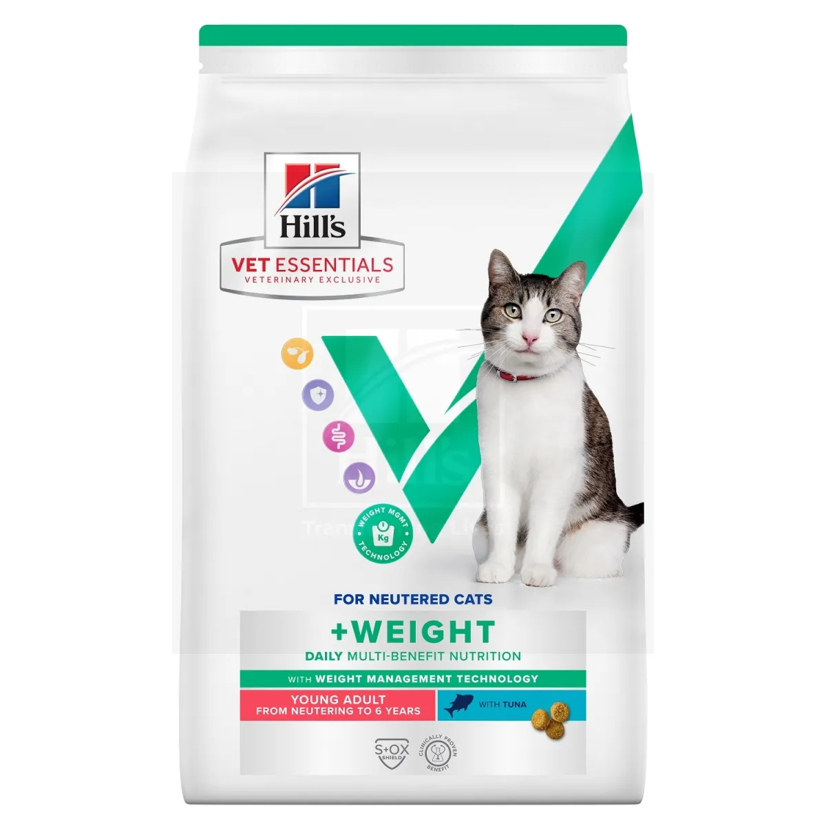 Hill's VE MB+Weight kuivtoit noortele kassidele tuunikalaga 1,5 kg - Tootepilt