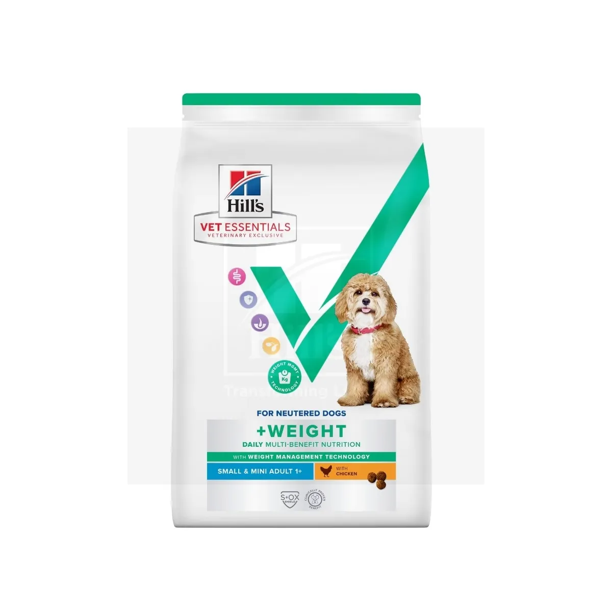 Hill's VE Weight täistoit väikestele koertele kanaga 2 kg - Tootepilt