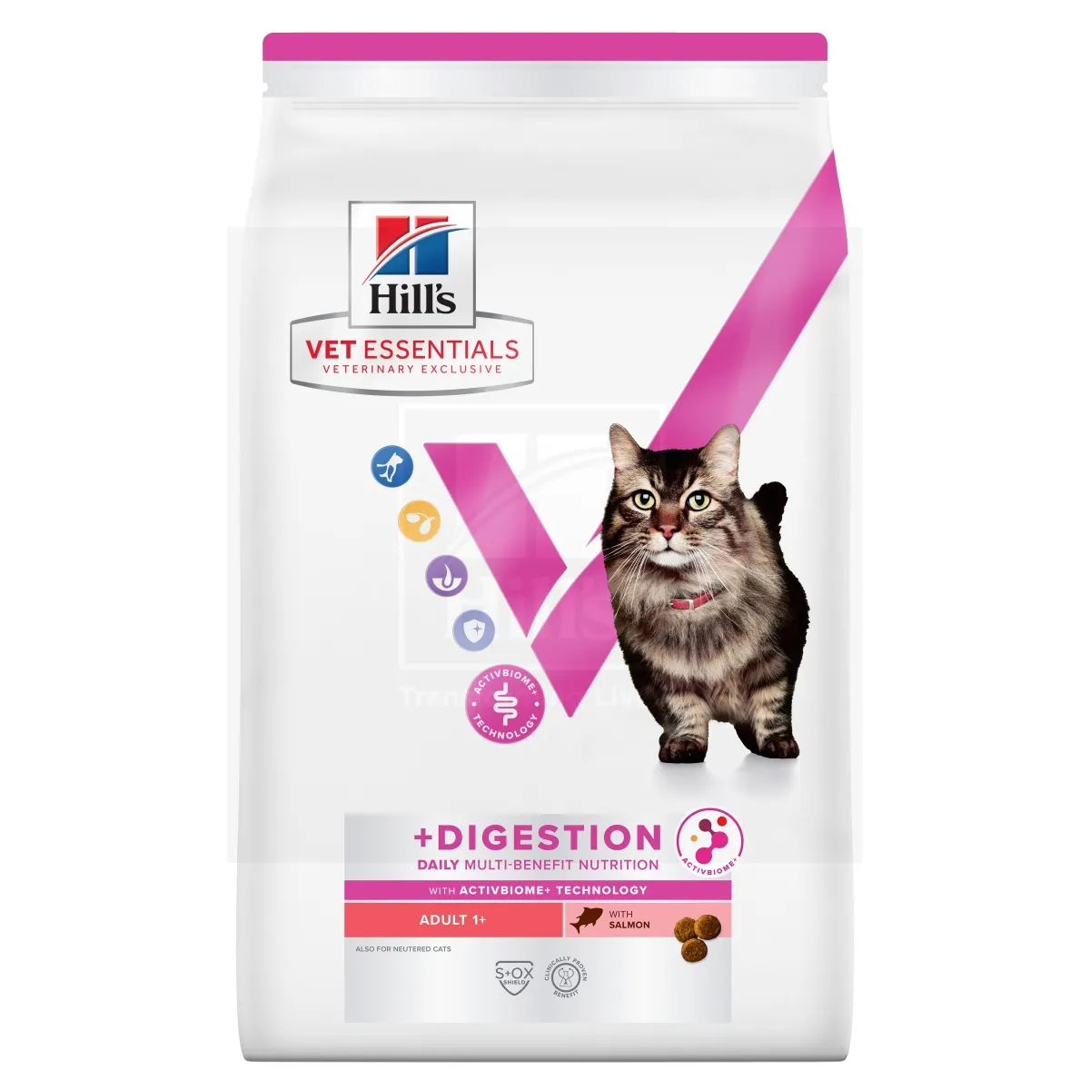 Hill's VE Multi-Benefit+Digestion täistoit kassile lõhega 1,5 kg - Tootepilt