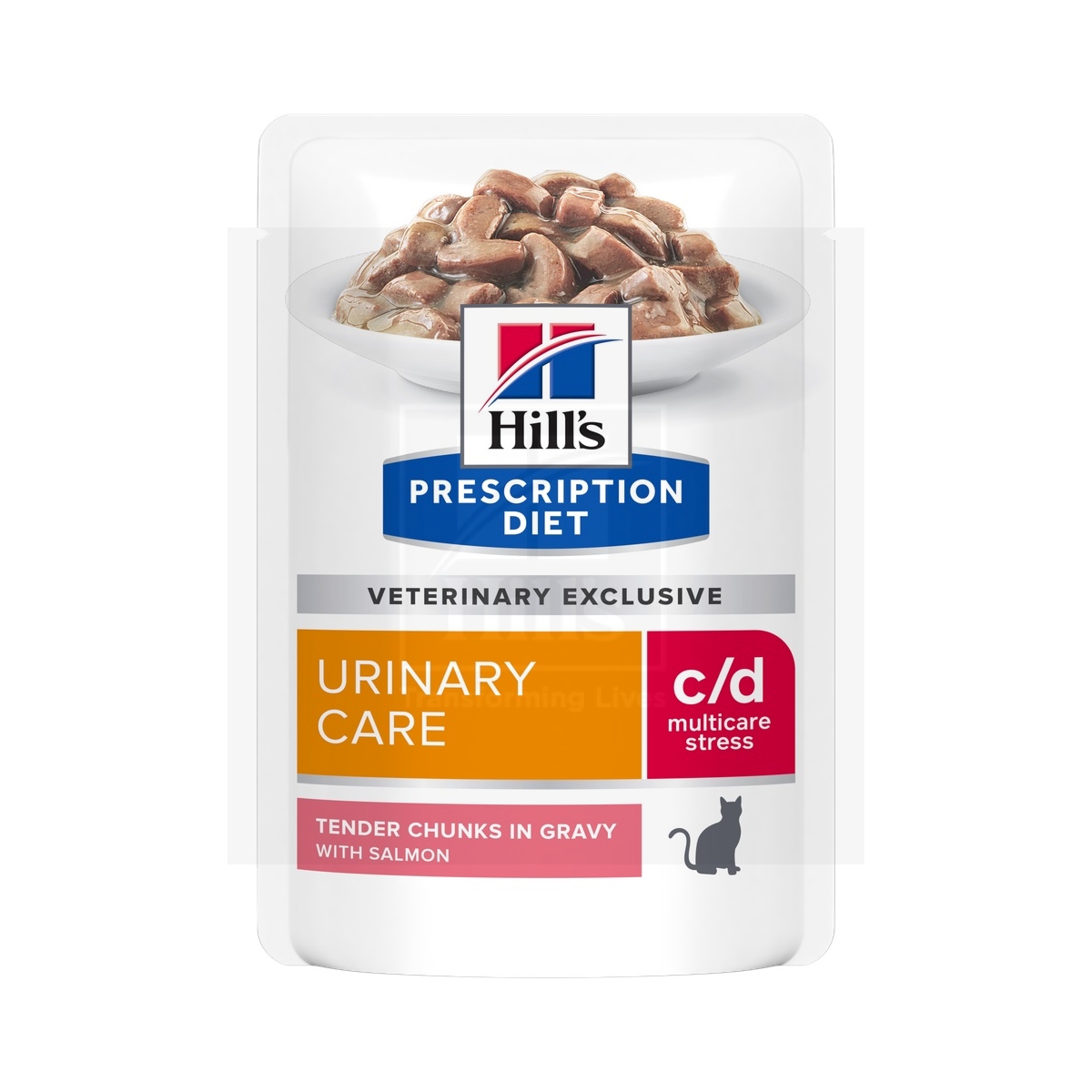 Hill's Prescription Diet c/d Stress kassi einekotike lõhega 85g 12TK
