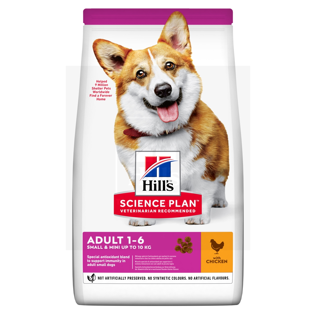 Hill's Science Plan koeratoit kanaga väikest kasvu koerale 1,5kg