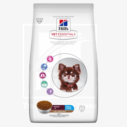 Hill's Vet Essentials Small & Mini koeratoit lamba & riisiga 7kg