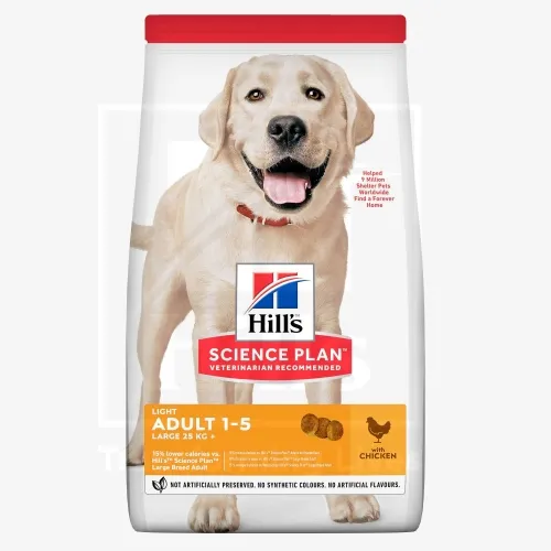 Hill's Science Plan Light koeratoit kanaga suurt kasvu koerale 14kg