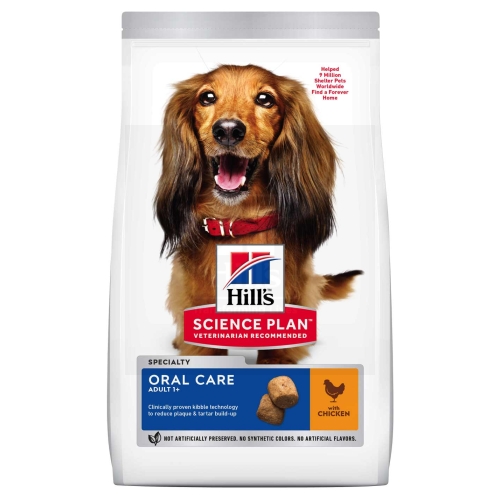 Hill's Science Plan Oral Care koeratoit kanaga keskmisele koerale 2kg