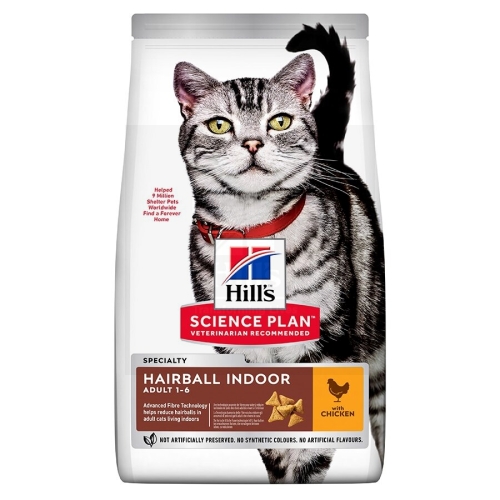 Hill's Science Plan Hairball/Indoor kassitoit 1,5kg