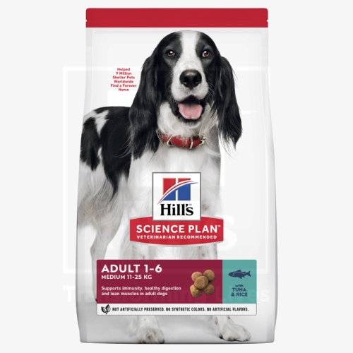 Hill's koeratoit Science Plan tuunikalaga keskmisele koerale 12kg