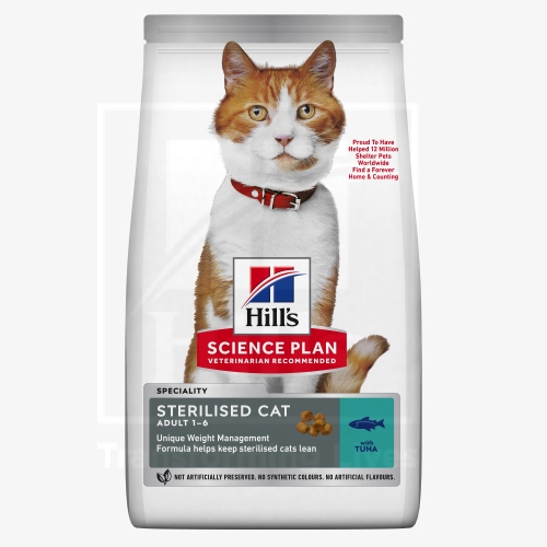 Hill's Science Plan Sterilized Young kassitoit tuunikalaga 1,5kg