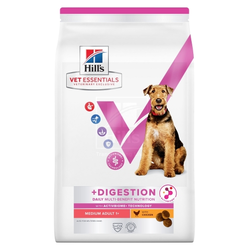 Hills VE MB+Digestion kuivtoit keskmist kasvu koertele kanaga 2 kg