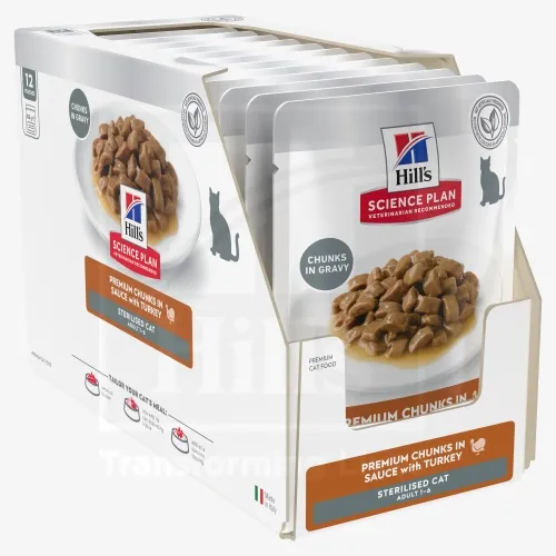 Product image of Hills kassi einekotike young sterilised kalkun 85g 12tk