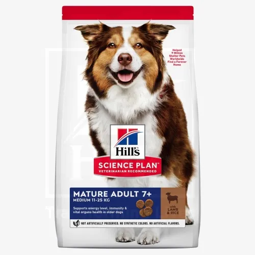 Product image of Hill's Science Plan Mature koeratoit lambaga keskmisele koerale 14kg