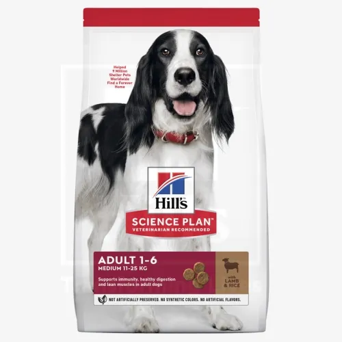 Product image of Hill's Science Plan koeratoit lamba & riisiga keskmisele koerale 14kg