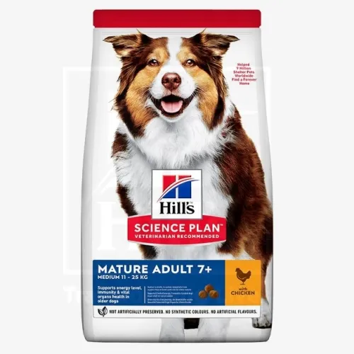 Product image of Hill's Science Plan Mature koeratoit kanaga keskmisele koerale 14kg