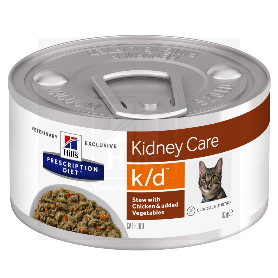 Hill's Prescription Diet k/d hautis kassile kana ja köögiviljadega 82g - Tootepilt 2