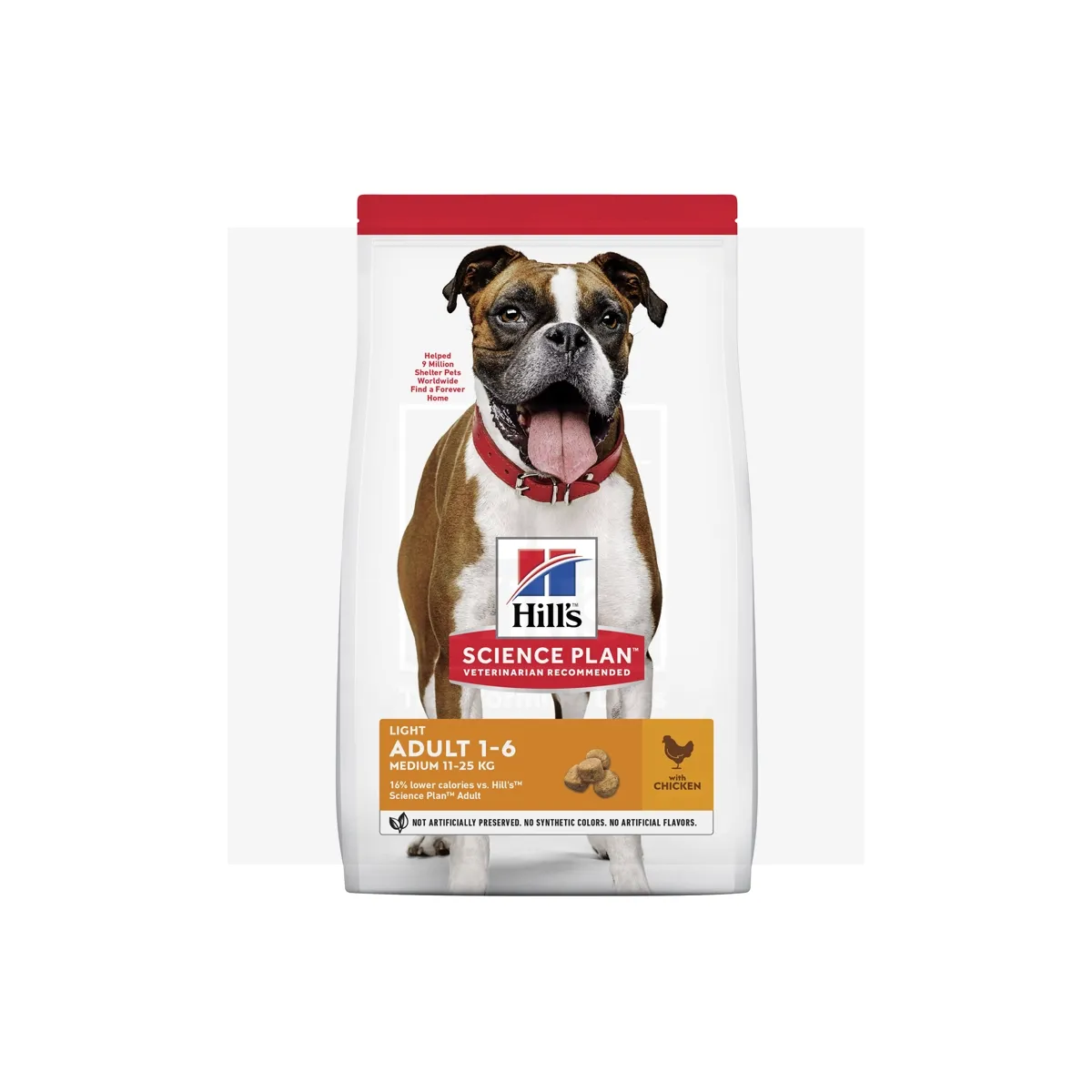 Hill's Science Plan Light koeratoit kanaga keskmisele koerale 14kg - Tootepilt