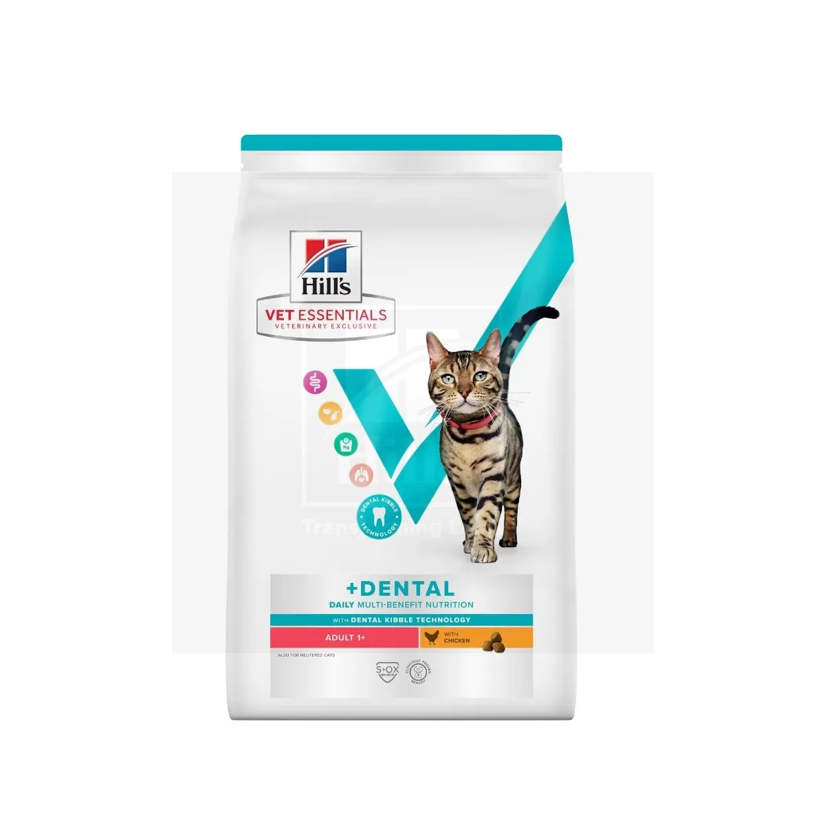 Hill's VE MB+Dental kuivtoit täiskasvanud kassidele kanaga 1,5 kg - Tootepilt