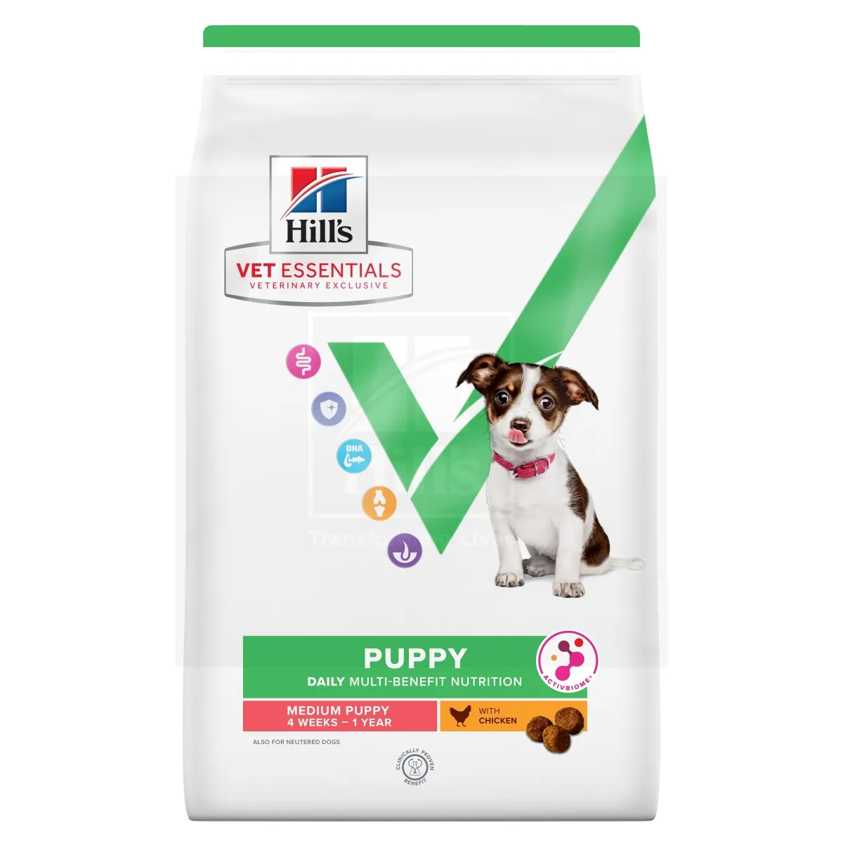 Hill's VE Multi-Benefit kuivtoit keskmist tõugu kutsikatele, kana, 2kg - Tootepilt