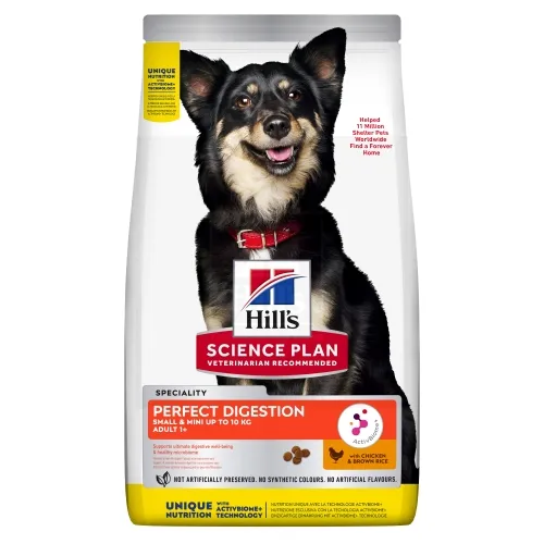Hill's SP Perfect Digestion kuivtoit koerale Small & Mini kanaga 1,5kg - Tootepilt 